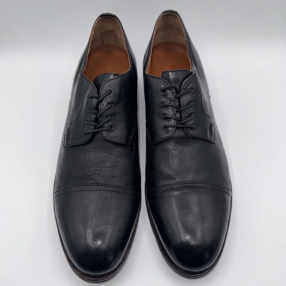 Frye Grant Oxfords Men's Size‎ 13 Black Leather Cap Toe